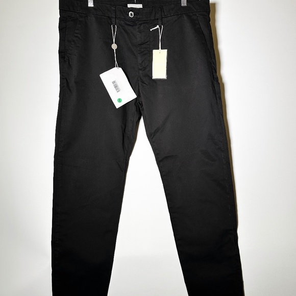 SSEISE - Slim Fit Pants - Black - Mens Size IT54 (US 38, fits like 36) - Picture 1 of 7